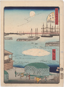 Autumn Moon at Takanawa, No. 35 from the series Forty-Eight Famous Views of Edo